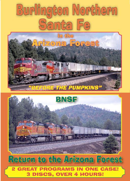 BNSF in the Arizona Forest 2 shows  3 Disc set DVD