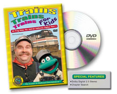 Trains Trains Trains for Kids - KC Frog Rides the California Zephyr DVD
